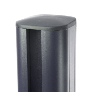 Alu-Pfosten für WPC-Zaun Stecksystem 240cm grau Savon