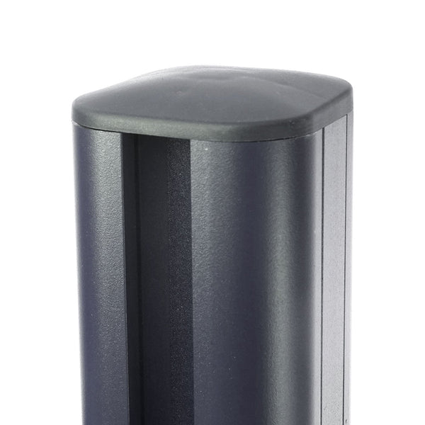 Alu-Pfosten für WPC-Zaun Stecksystem 240cm grau Savon