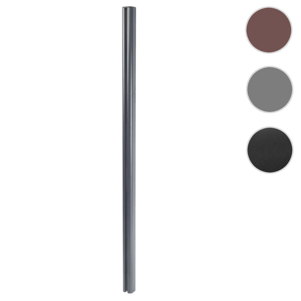 Alu-Pfosten für WPC-Zaun Stecksystem 240cm grau Savon