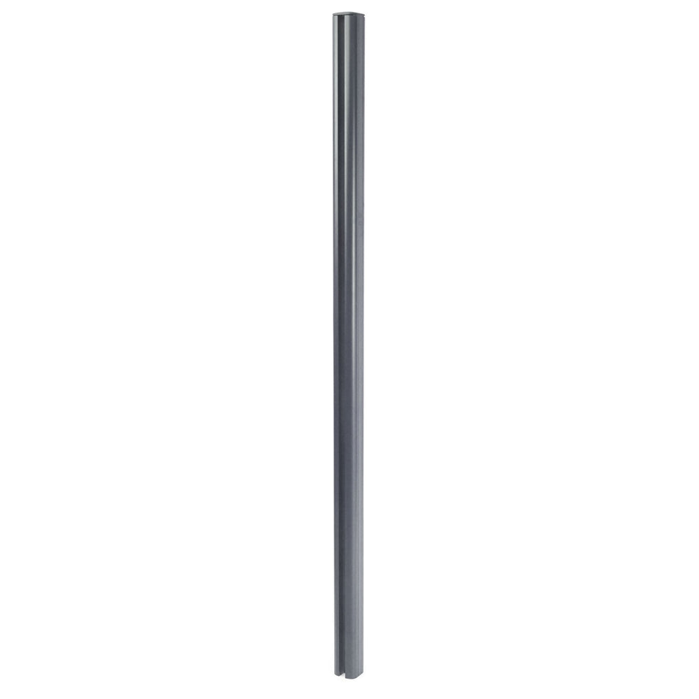 Alu-Pfosten für WPC-Zaun Stecksystem 240cm grau Savon