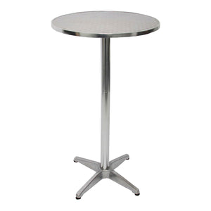 Höhenverstellbarer Alu-Stehtisch klappbar Bistrotisch Ø60cm
