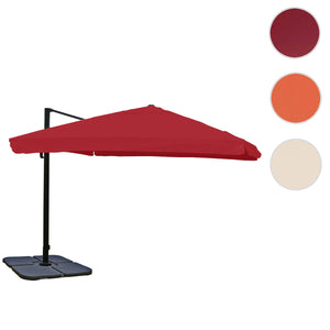 Ampelschirm drehbar mit Ständer Gastronomie 3x3m bordeaux