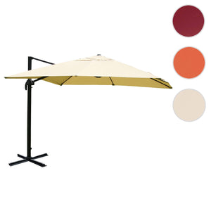 Ampelschirm Gastro Sonnenschirm Polyester/Alu ohne Ständer 3x3m creme