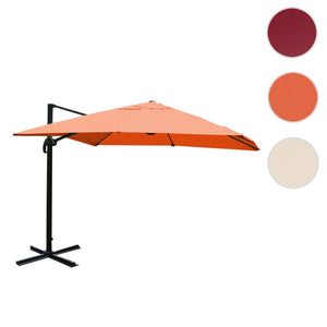 Ampelschirm Gastronomie Polyester/Alu ohne Ständer 3x3m terracotta
