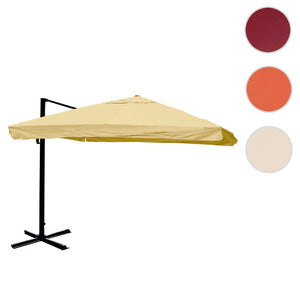 Ampelschirm Gastronomie Polyester Alu ohne Ständer 3x3m creme