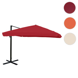 Ampelschirm Gastronomie Polyester ohne Ständer 3x3m bordeaux