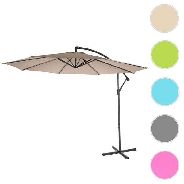 Ampelschirm neigbar Sonnenschutz ohne Ständer 3m sand-beige