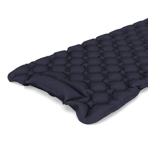 Materassino da campeggio con cuscino 195 x 60 x 5 cm blu scuro