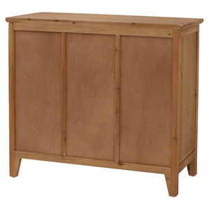 Apothekerkommode Schrank Schubladen Etikettenhalter Vintage Shabby Fensterladen 80x91x40cm natur