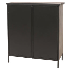 Apothekerkommode Highboard Schrank Staufächer Vintage Shabby-Look 94x80x35cm natur hell