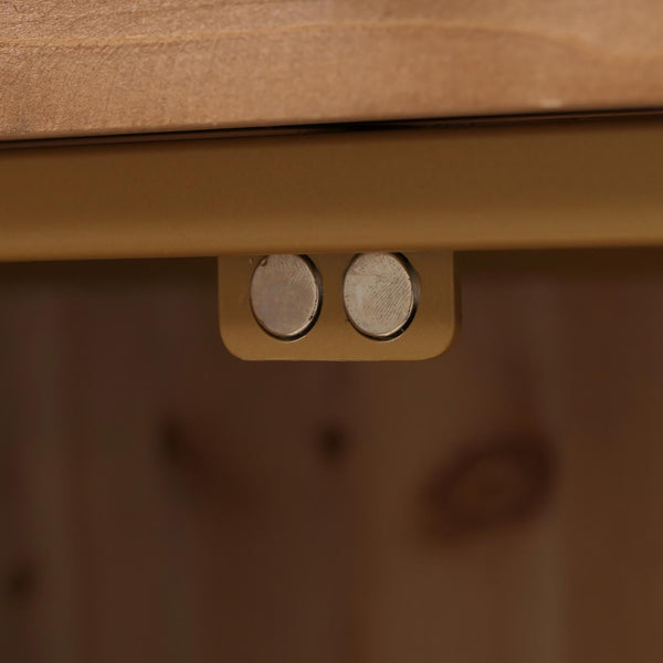 Apothekerkommode Highboard Schrank Staufächer Vintage Shabby-Look 94x80x35cm weiss/blau