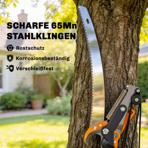 Astsäge Astschere 2-in-1 mit Teleskopstiel für hohe Äste