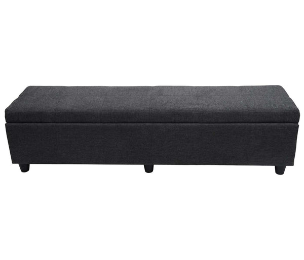 Aufbewahrungs-Truhe Kriens XXL Textil 45x180x45cm dunkelgrau