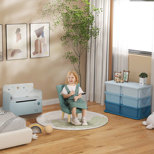 Aufbewahrungsbox für Kinder mit 3 Schubladen blau