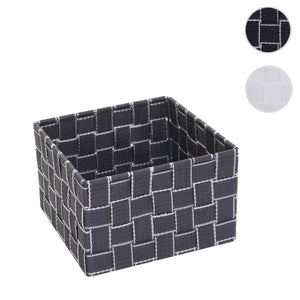 Aufbewahrungskorb Dekokorb Regalkorb Aufbewahrung 12x19x19cm dunkelgrau
