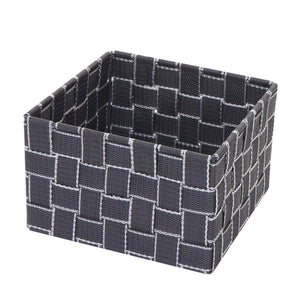 Aufbewahrungskorb Dekokorb Regalkorb Aufbewahrung 12x19x19cm dunkelgrau