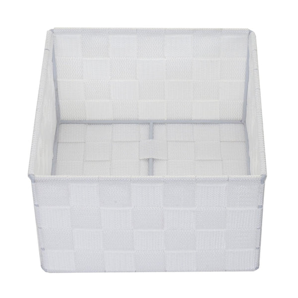 Aufbewahrungskorb Dekokorb Regalkorb Aufbewahrung 12x19x19cm weiss