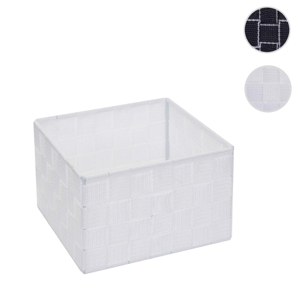 Aufbewahrungskorb Dekokorb Regalkorb Aufbewahrung 12x19x19cm weiss