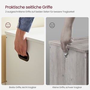 Aufbewahrungstruhe moderner Stil Weiss