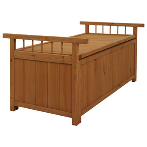 Aufbewahrungstruhe Gartentruhe Auflagenbox Tanne Holz 53x108x60cm natur