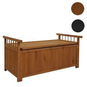 Aufbewahrungstruhe Gartentruhe Auflagenbox Tanne Holz 53x108x60cm natur
