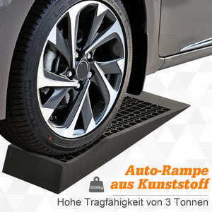Auffahrrampe 2er Set Gummi 70x20x8cm Schwarz