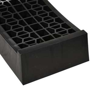 Auffahrrampe 2er Set Gummi 70x20x8cm Schwarz