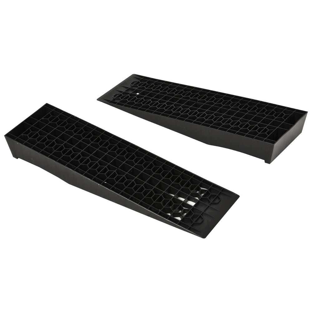 Rampa di carico set 2 pezzi in gomma 70x20x8cm nera