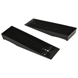 Auffahrrampe 2er Set Gummi 70x20x8cm Schwarz