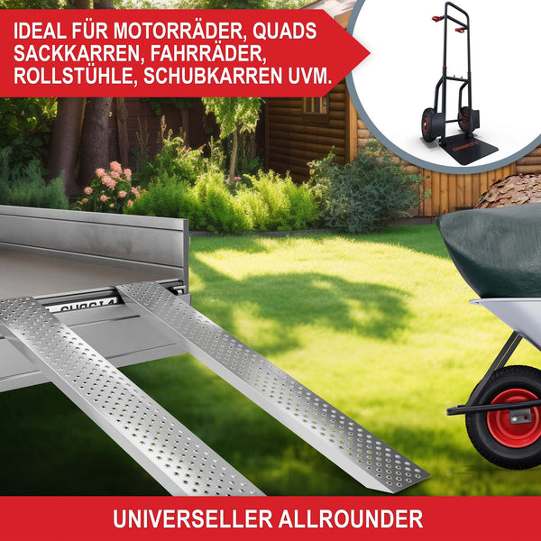 2x Auffahrrampen 400kg Tragkraft