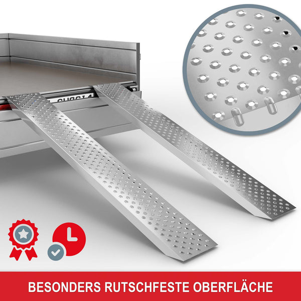 2x Auffahrrampen 400kg Tragkraft
