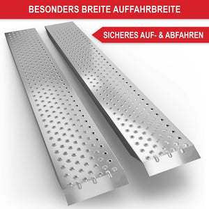 2x Auffahrrampen 400kg Tragkraft