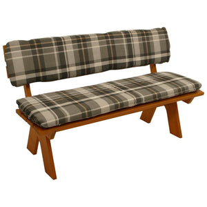 Auflagenset SEATTLE grau/beige kariert