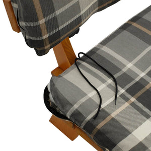 Auflagenset SEATTLE grau/beige kariert