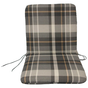 Auflage SEATTLE für Sessel grau/beige kariert