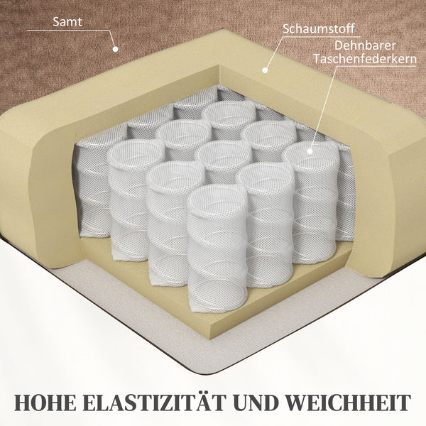 Aufstehsessel elektrisch mit Massagefunktion braun