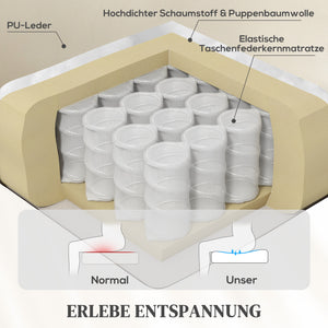 Aufstehsessel Relaxsessel elektrisch mit Aufstehhilfe Massage Heizung creme