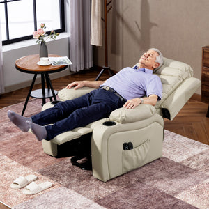 Aufstehsessel Relaxsessel elektrisch mit Aufstehhilfe Massage Heizung creme