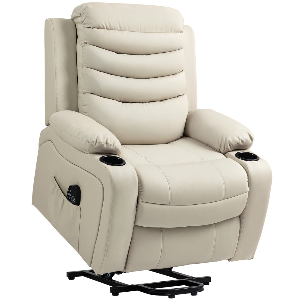 Aufstehsessel Relaxsessel elektrisch mit Aufstehhilfe Massage Heizung creme