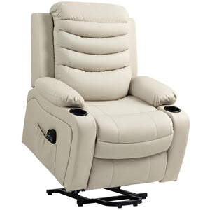 Aufstehsessel Relaxsessel elektrisch mit Aufstehhilfe Massage Heizung creme