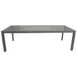 Ausziehtisch BAGO XL 195/255X120cm, Aluminium silbergrau