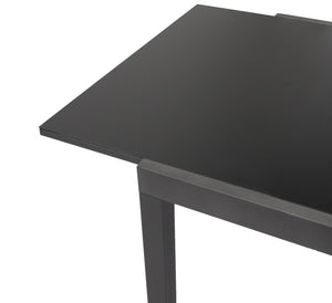 Gartentisch Ausziehtisch ELBA 180/240x100cm Alu Glas Schwarz