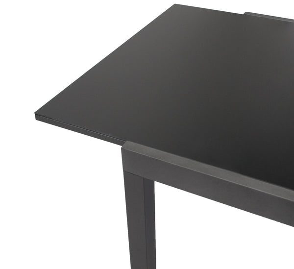 Gartentisch Ausziehtisch ELBA 180/240x100cm Alu Glas Schwarz