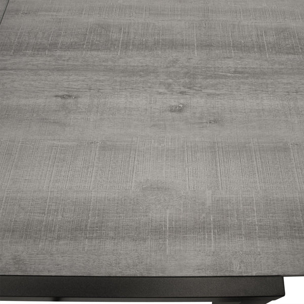 Ausziehtisch FARO 180/240x100cm, Aluminium anthrazit + Glas in Keramikoptik hellgrau