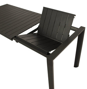 Gartentisch Ausziehtisch LAGOS 120/162x70cm Aluminium grau