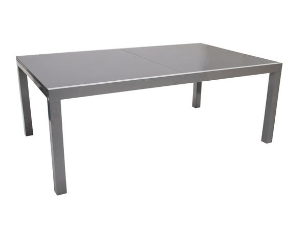 Ausziehtisch MARINA 200/300x110cm, Aluminium + Glas