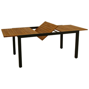 Gartentisch Ausziehtisch MILOS 150/200x90cm Alu Holz