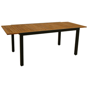 Gartentisch Ausziehtisch MILOS 150/200x90cm Alu Holz