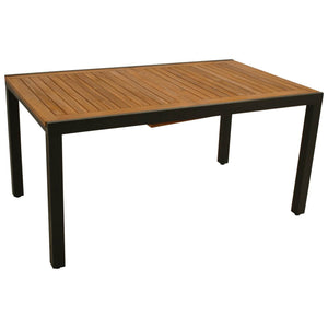 Gartentisch Ausziehtisch MILOS 150/200x90cm Alu Holz