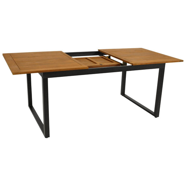 Gartentisch Ausziehtisch Rivello 150-200x90cm Alu Holz